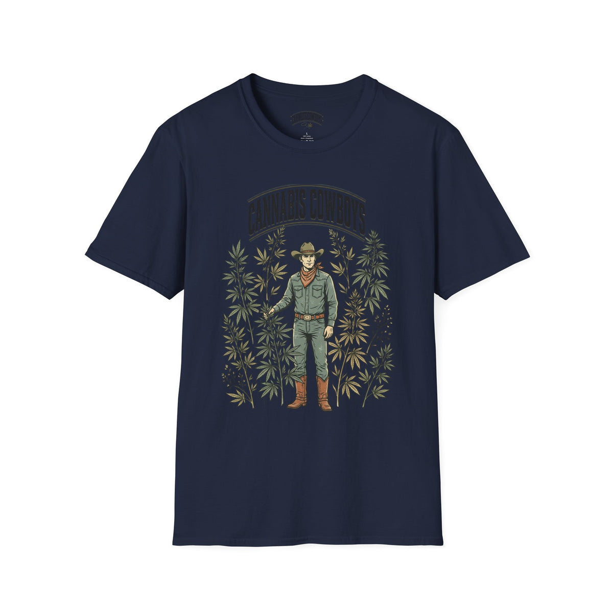 Cannabis Cowboys T-Shirt — Vintage Western Hemp Graphic Tee