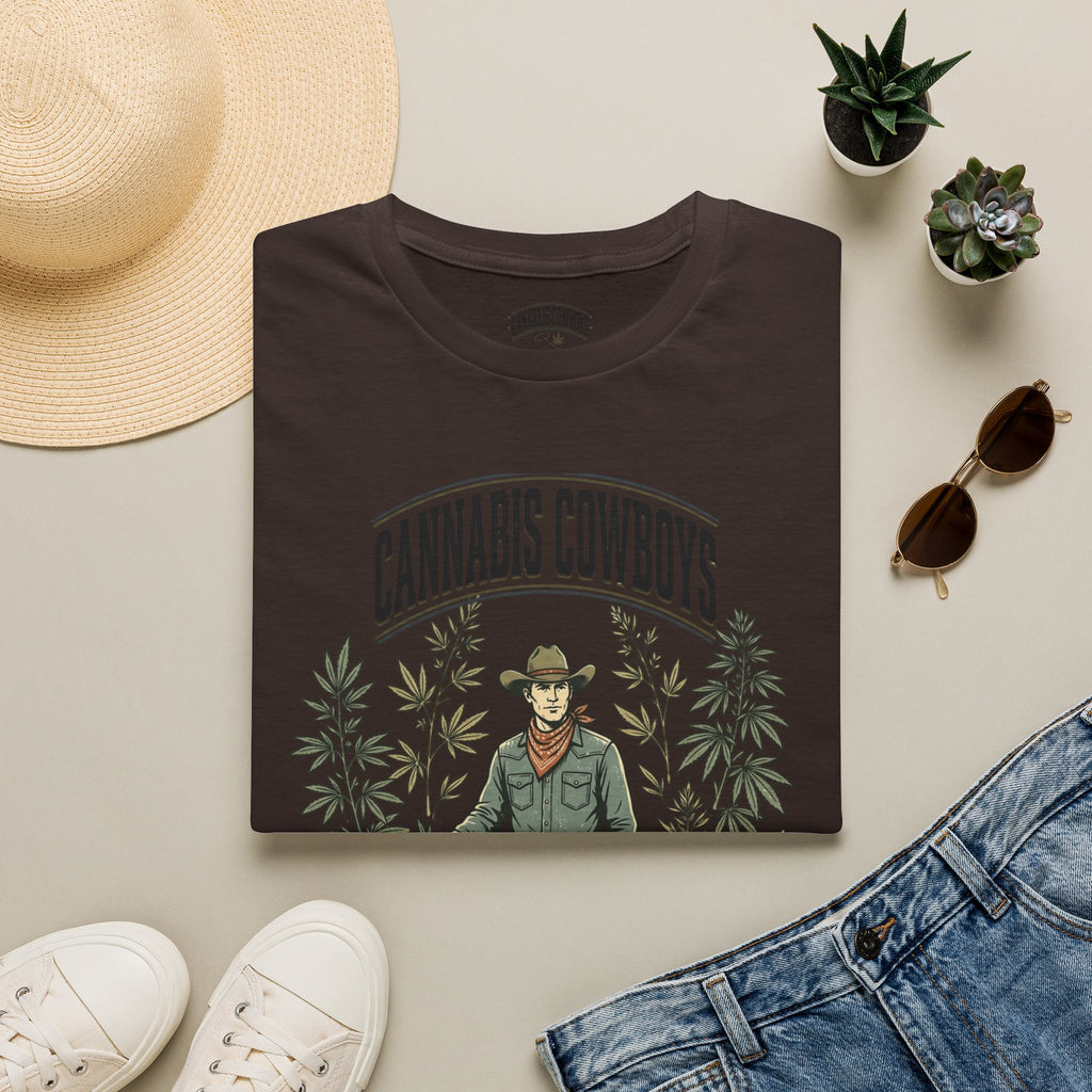Cannabis Cowboys T-Shirt — Vintage Western Hemp Graphic Tee