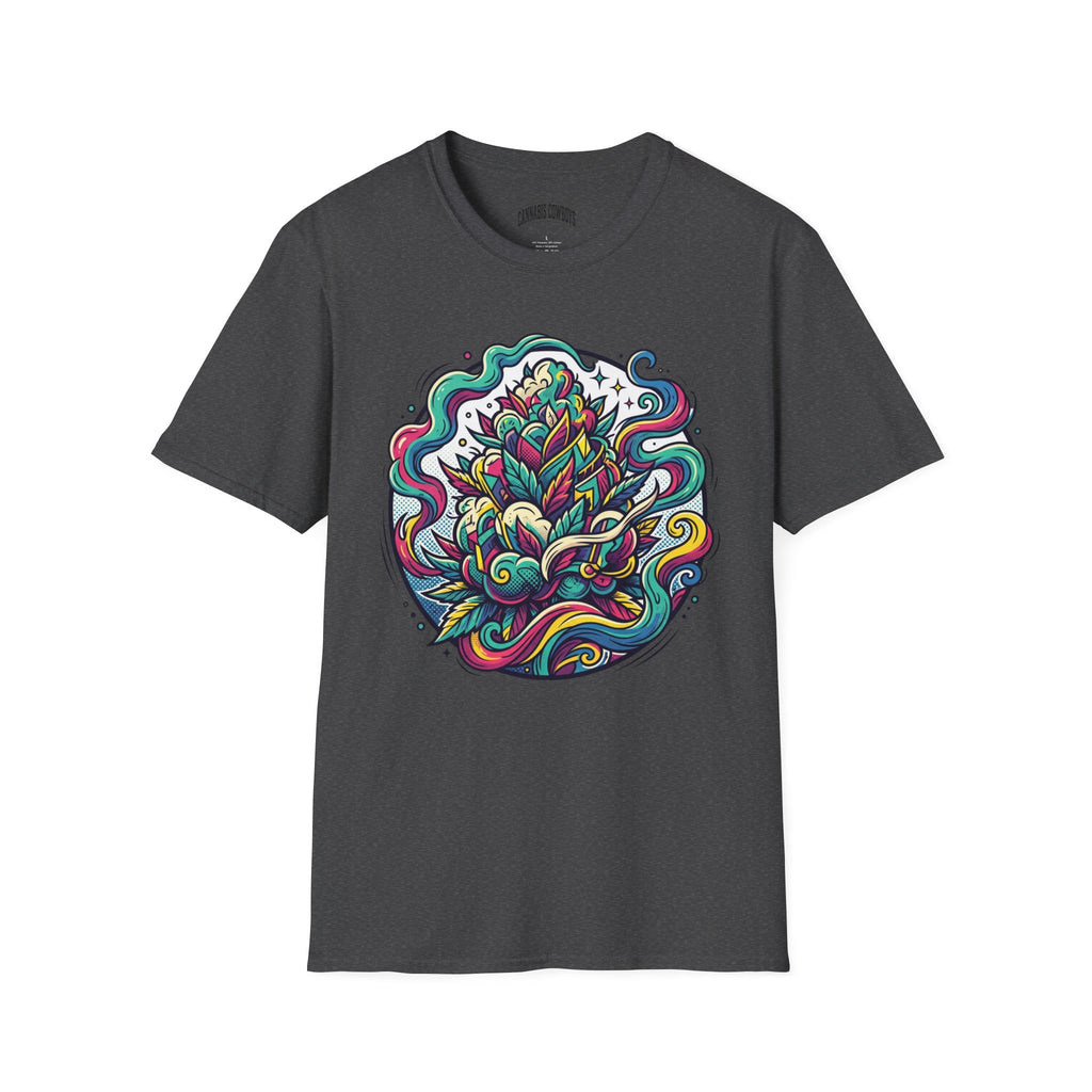 Psychedelic Floral Tee — Colorful Mandala Lotus T-Shirt
