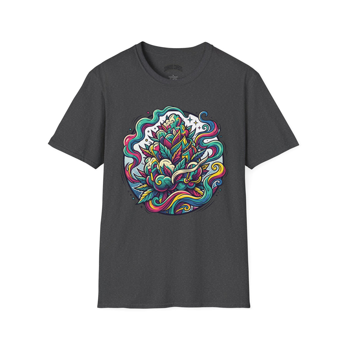 Psychedelic Floral Tee — Colorful Mandala Lotus T-Shirt