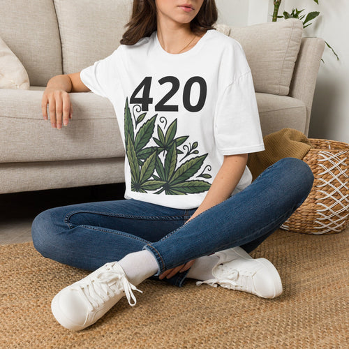 420 Graphic T-Shirt — Minimal Cannabis Number Tee