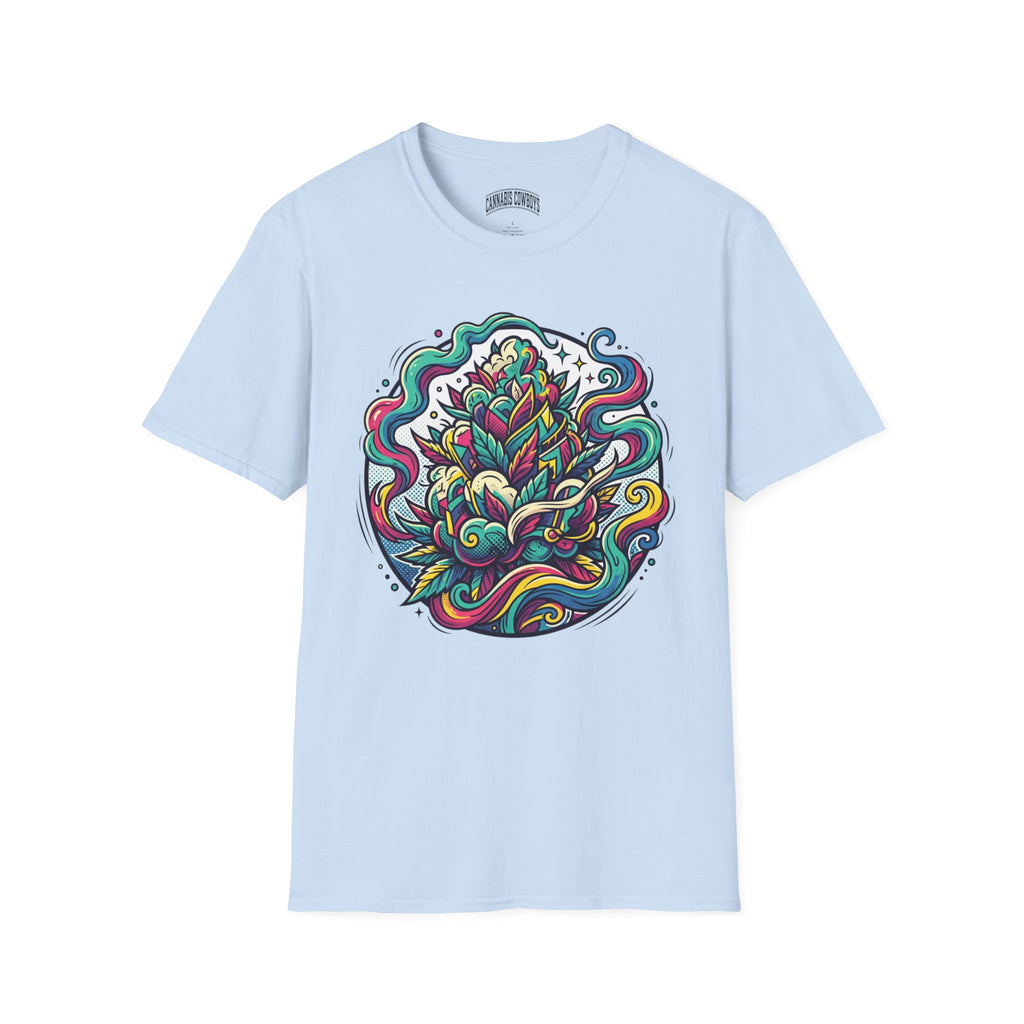 Psychedelic Floral Tee — Colorful Mandala Lotus T-Shirt