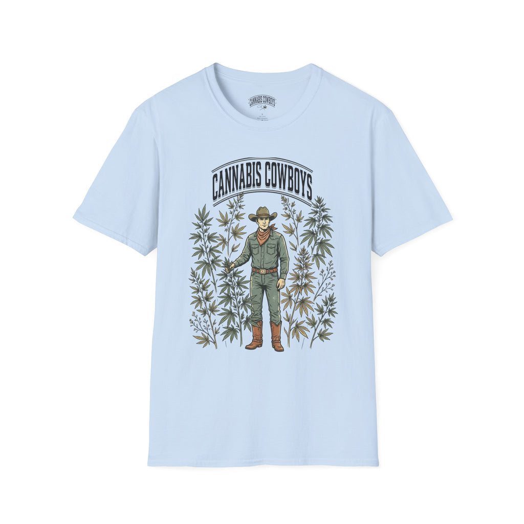 Cannabis Cowboys T-Shirt — Vintage Western Hemp Graphic Tee