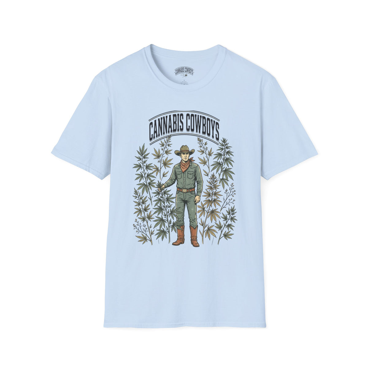 Cannabis Cowboys T-Shirt — Vintage Western Hemp Graphic Tee