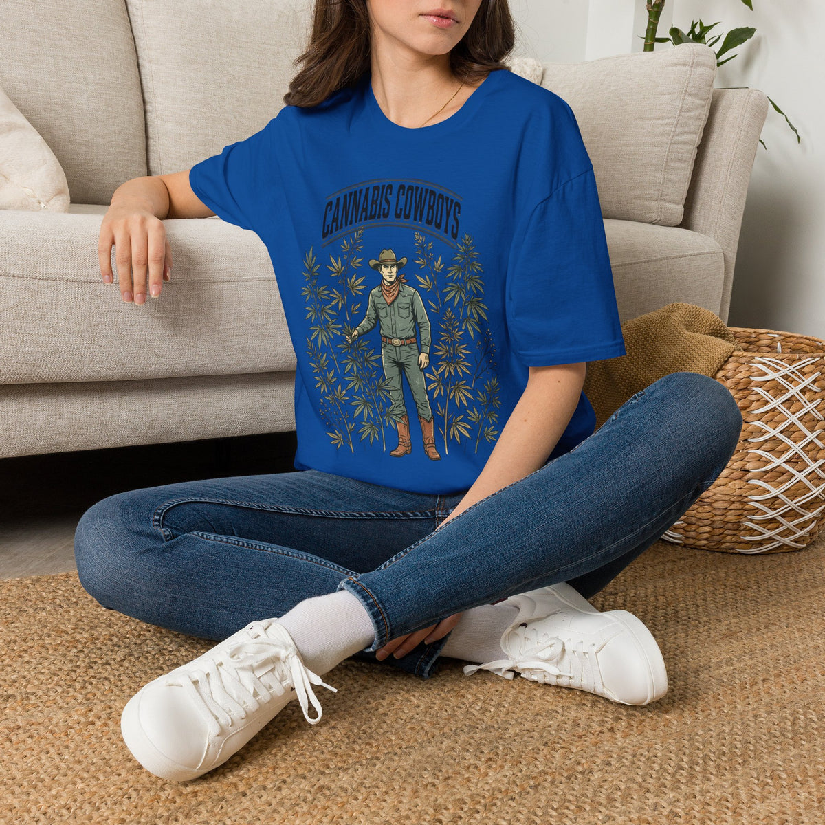 Cannabis Cowboys T-Shirt — Vintage Western Hemp Graphic Tee
