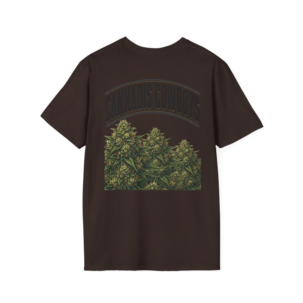 Cannabis Cowboys T-Shirt — Vintage Marijuana Graphic Tee for Enthusiasts