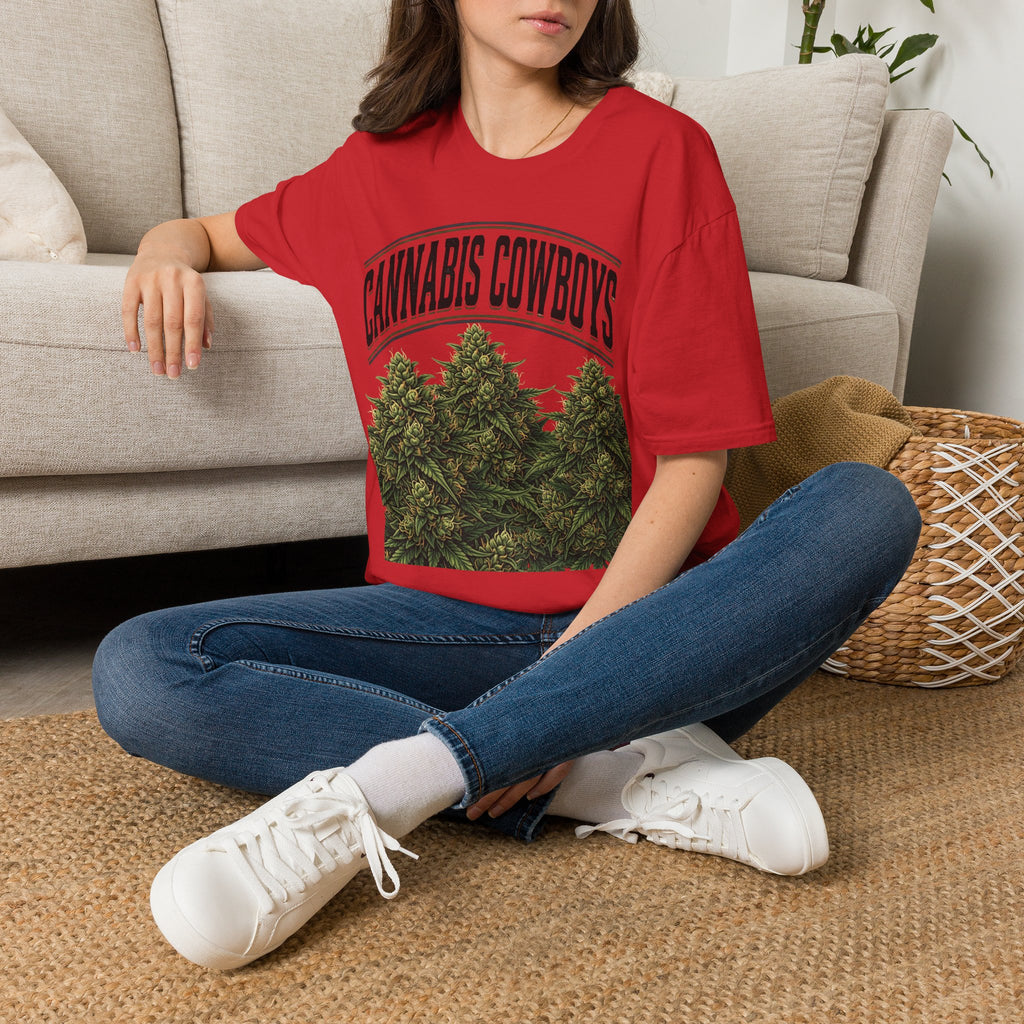 Cannabis Cowboys T-Shirt — Vintage Marijuana Graphic Tee for Enthusiasts