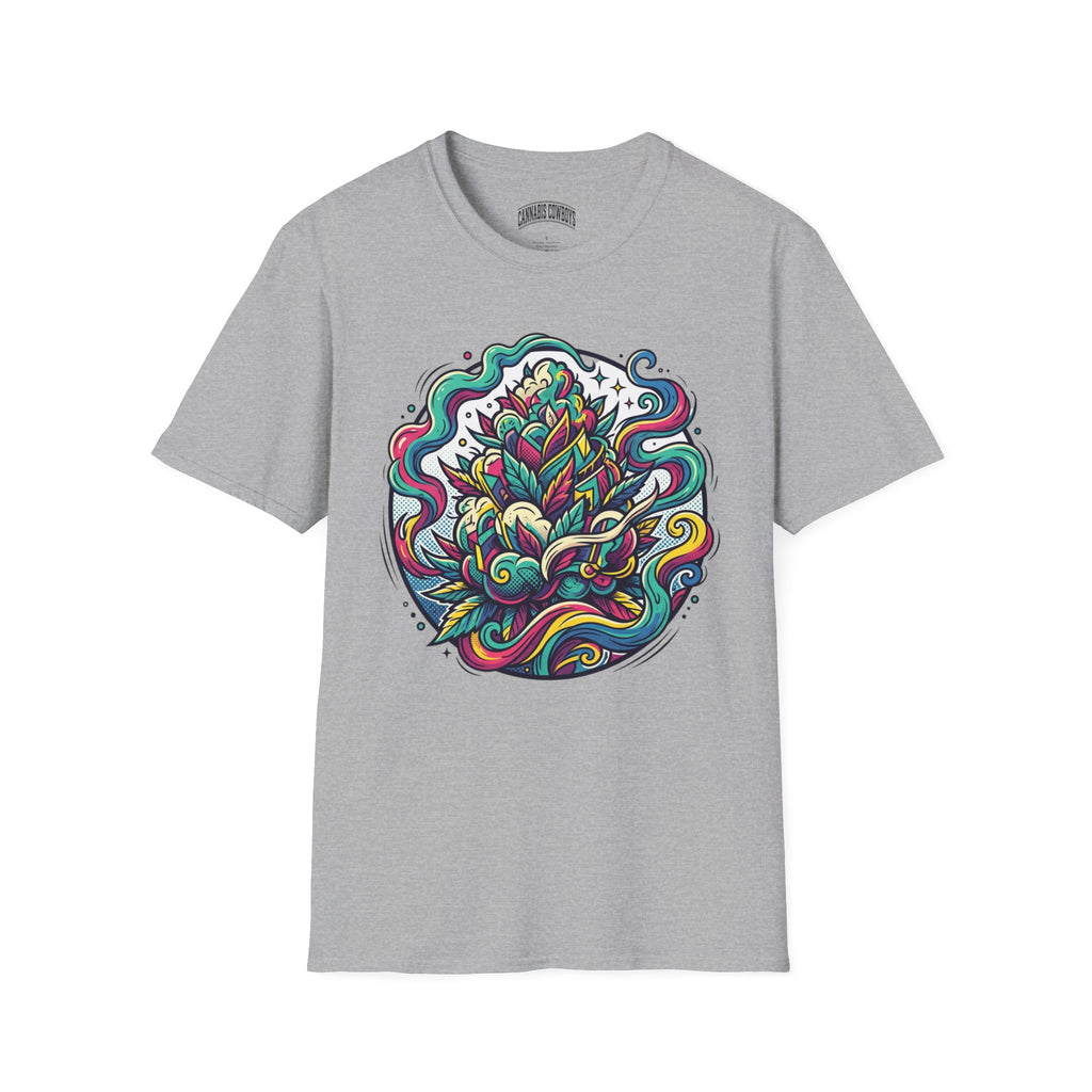 Psychedelic Floral Tee — Colorful Mandala Lotus T-Shirt