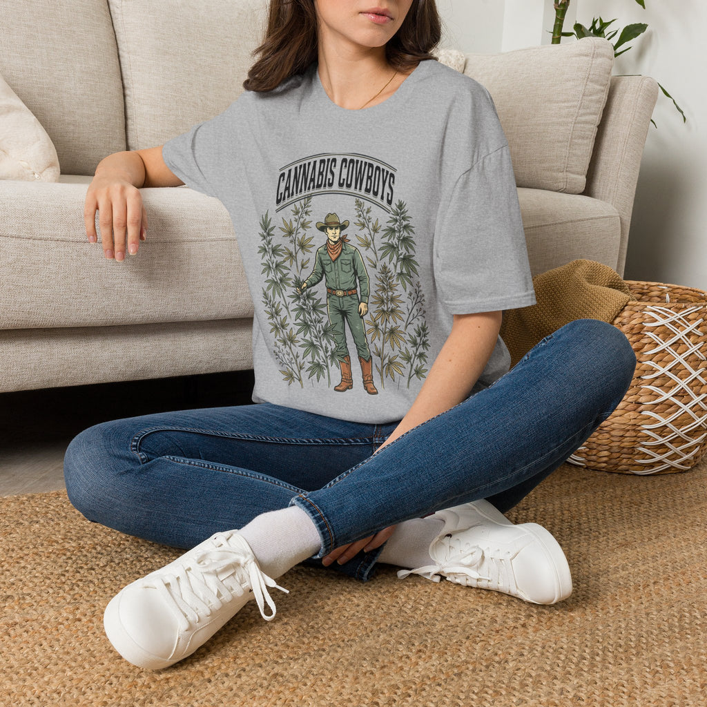 Cannabis Cowboys T-Shirt — Vintage Western Hemp Graphic Tee
