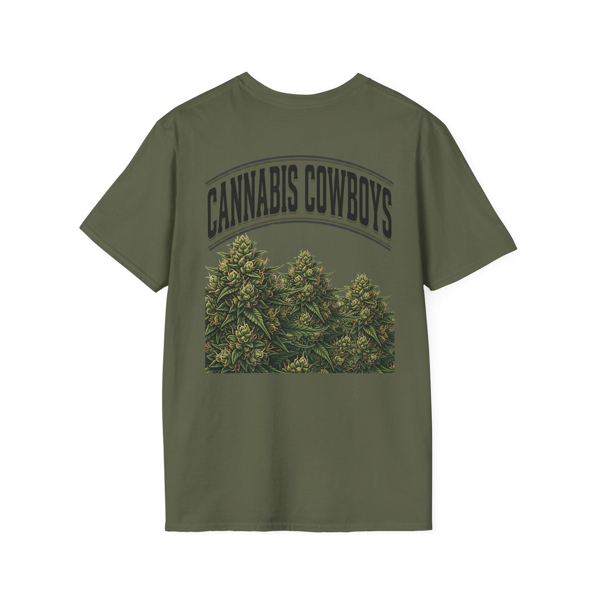Cannabis Cowboys T-Shirt — Vintage Marijuana Graphic Tee for Enthusiasts