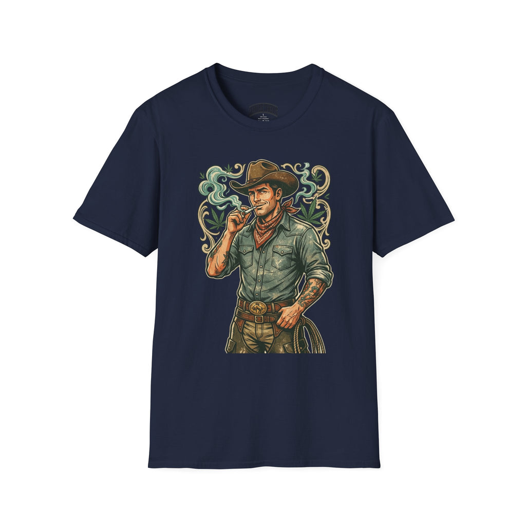 Cowboy Westman T‑Shirt — Vintage Ranch Smoke Graphic Tee
