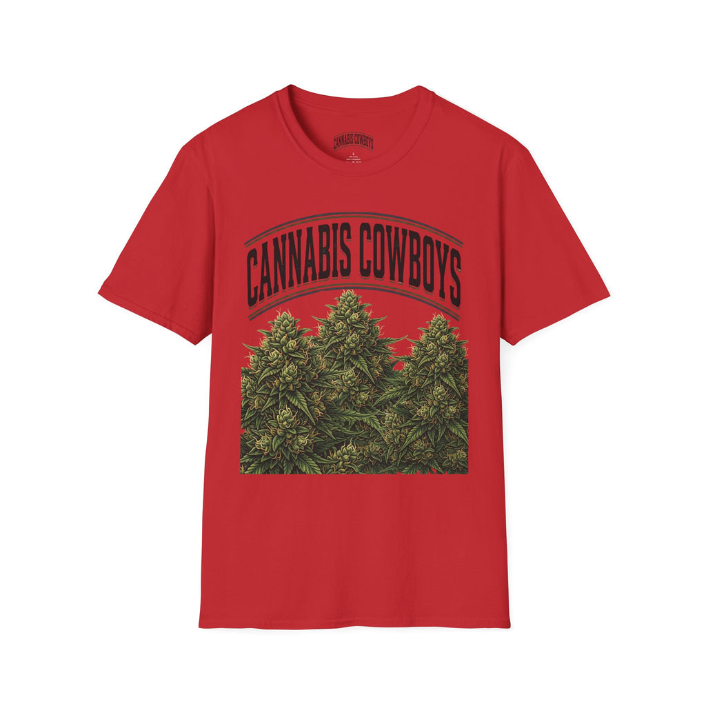Cannabis Cowboys T-Shirt — Vintage Marijuana Graphic Tee for Enthusiasts