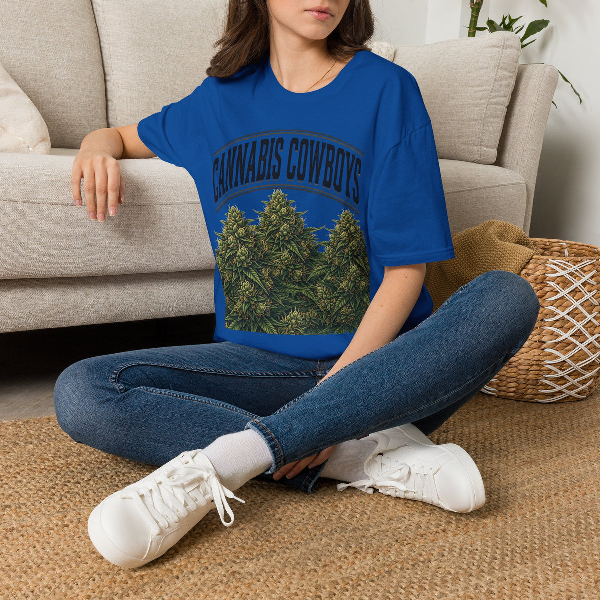 Cannabis Cowboys T-Shirt — Vintage Marijuana Graphic Tee for Enthusiasts