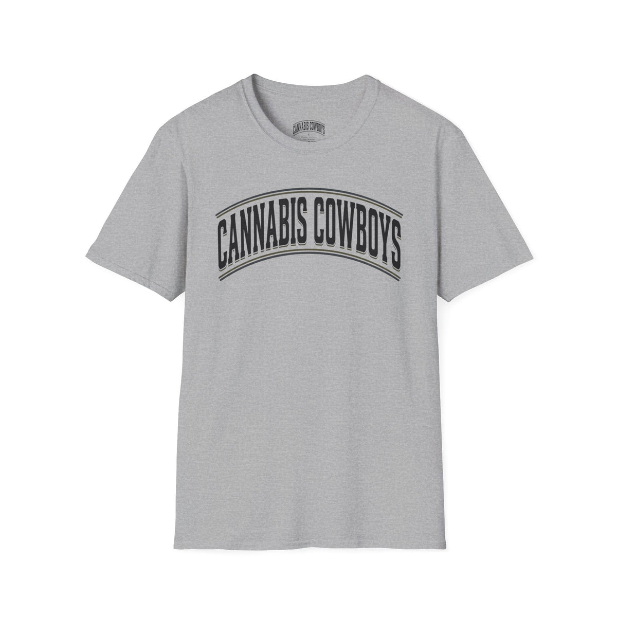 Cannabis Cowboys T-Shirt — Minimalist Cannabis Leaf Tee
