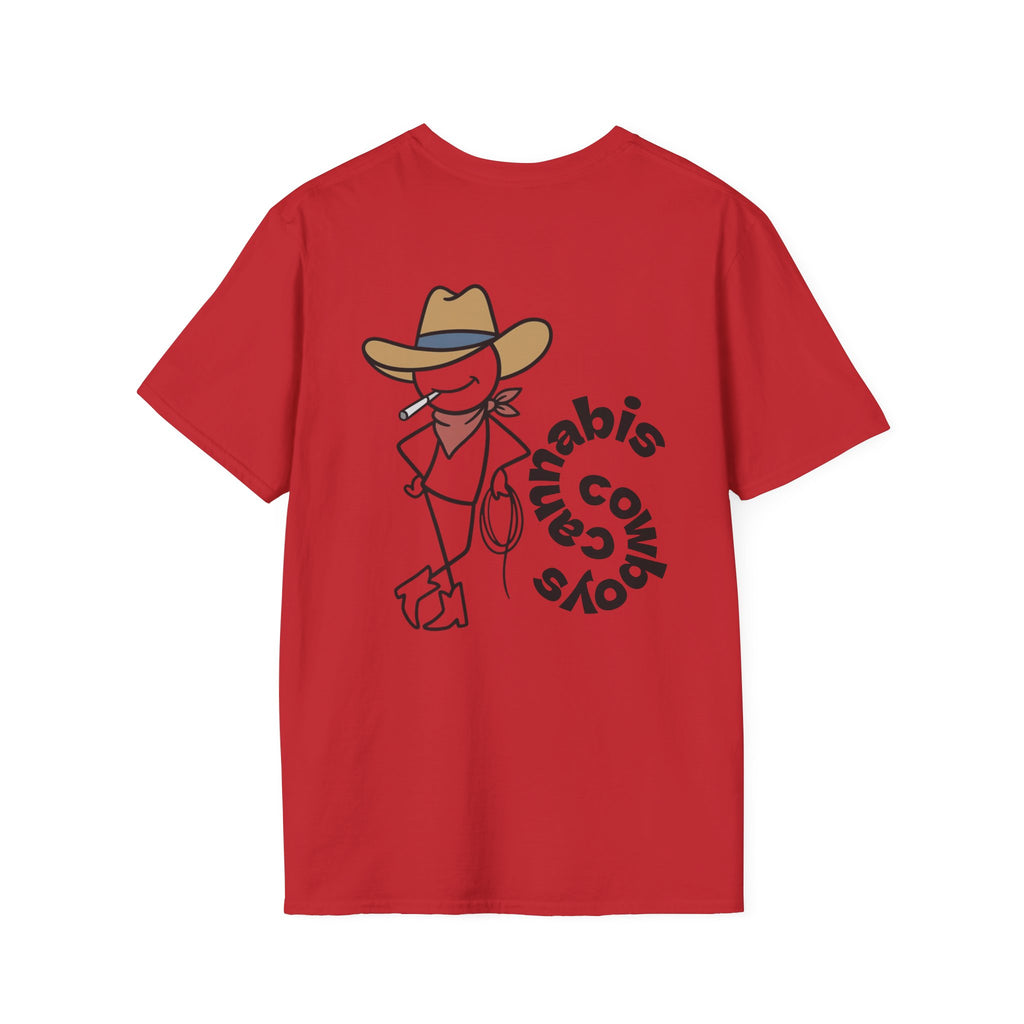 Cannabis Cowboys T-Shirt — Minimalist Cannabis Leaf Tee