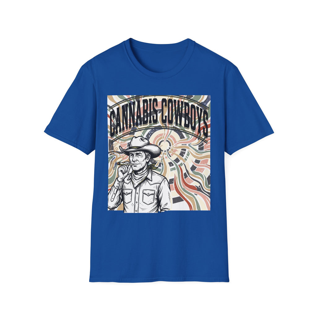 Cannabis Cowboys T-Shirt — Retro Psychedelic Western Graphic Tee