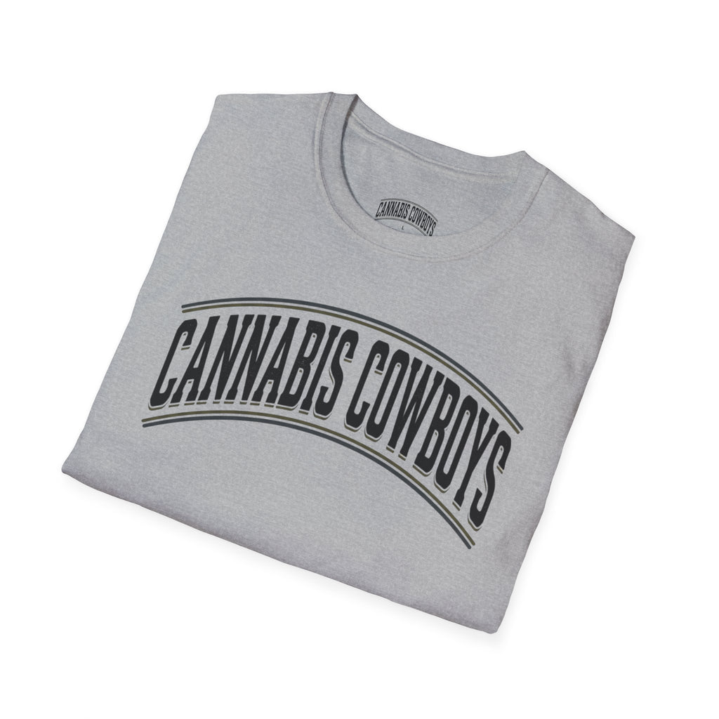 Cannabis Cowboys T-Shirt — Minimalist Cannabis Leaf Tee