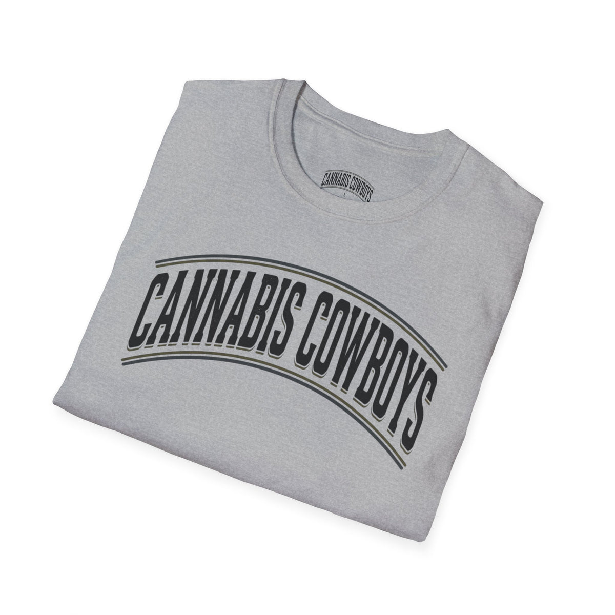 Cannabis Cowboys T-Shirt — Minimalist Cannabis Leaf Tee