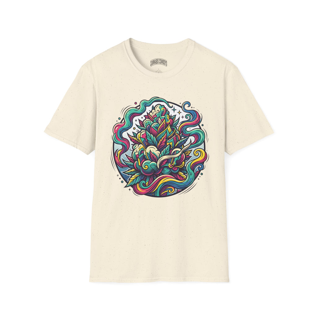 Psychedelic Floral Tee — Colorful Mandala Lotus T-Shirt
