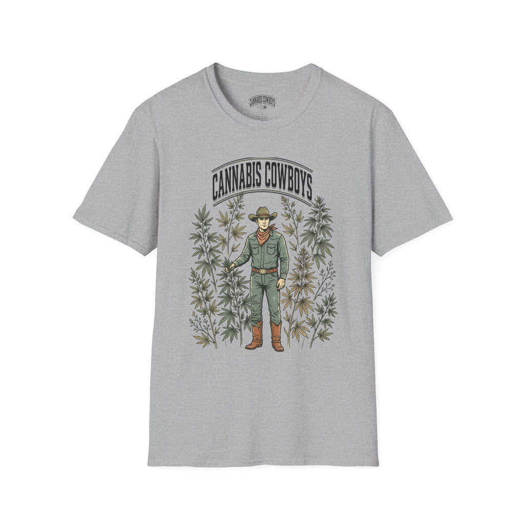 Cannabis Cowboys T-Shirt — Vintage Western Hemp Graphic Tee