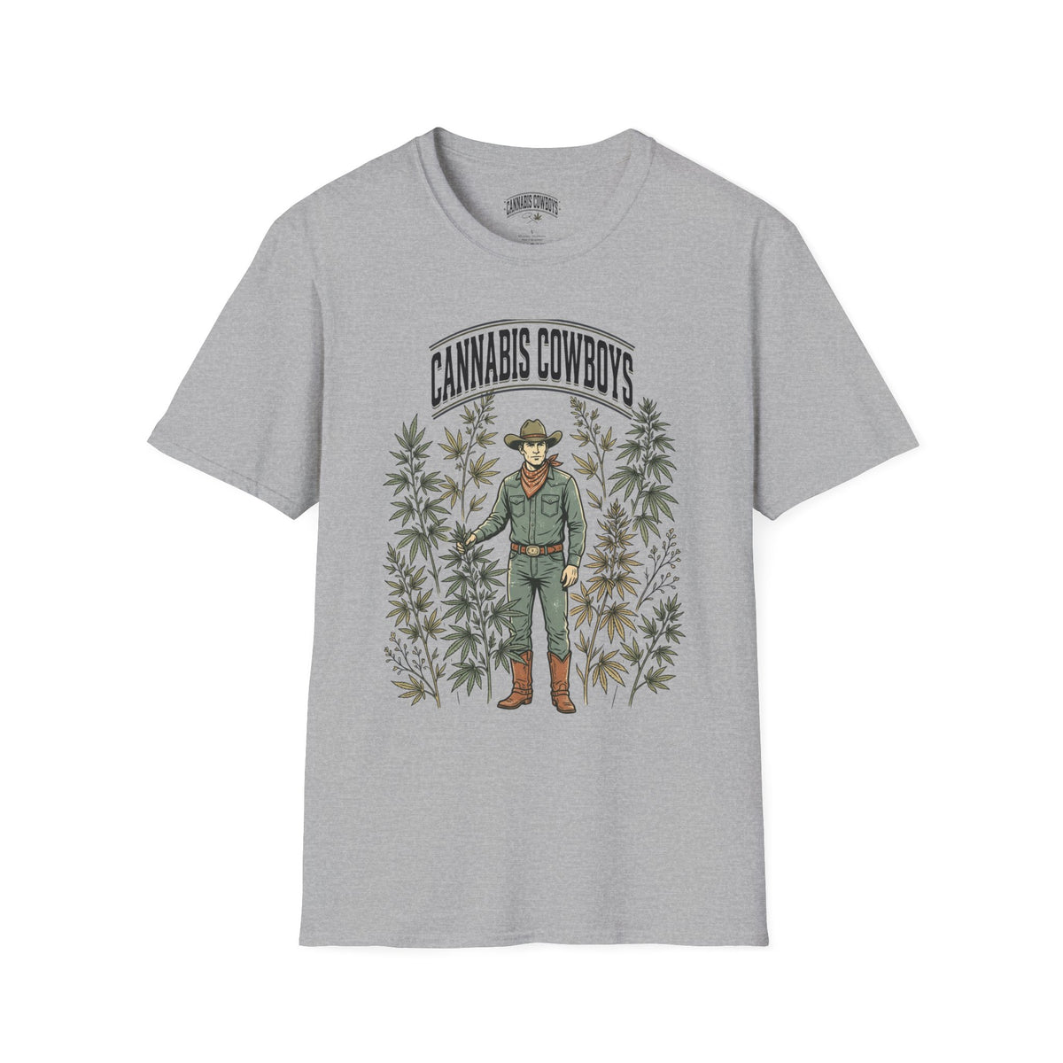 Cannabis Cowboys T-Shirt — Vintage Western Hemp Graphic Tee