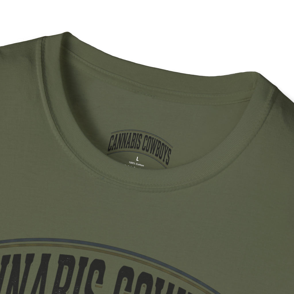 Cannabis Cowboys T-Shirt — Minimalist Cannabis Leaf Tee