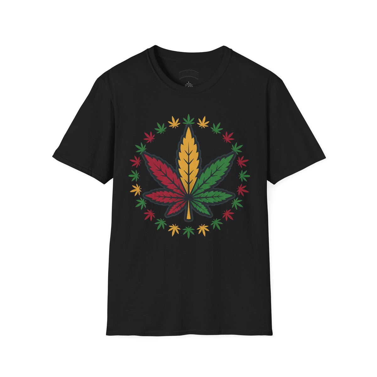 Rasta Cannabis Leaf T-Shirt – Reggae Red Yellow Green Marijuana Tee