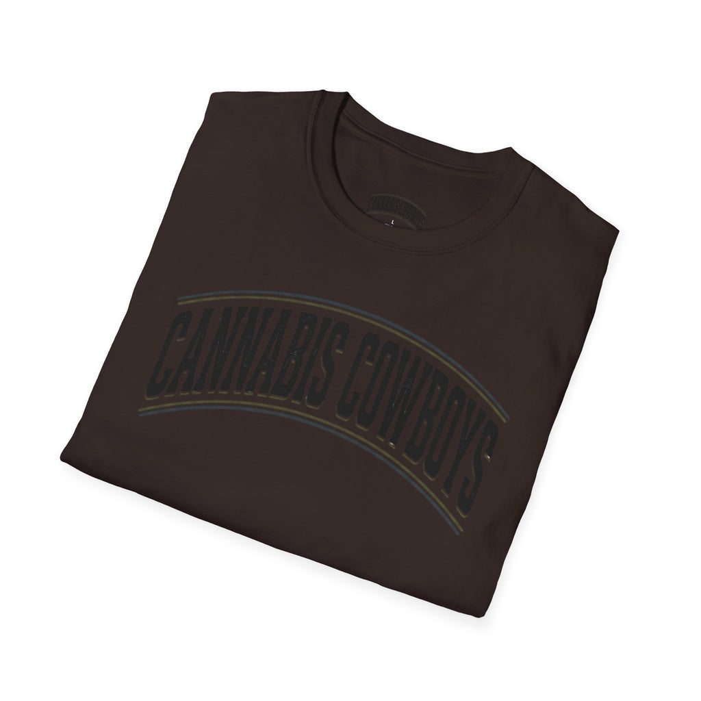 Cannabis Cowboys T-Shirt — Minimalist Cannabis Leaf Tee