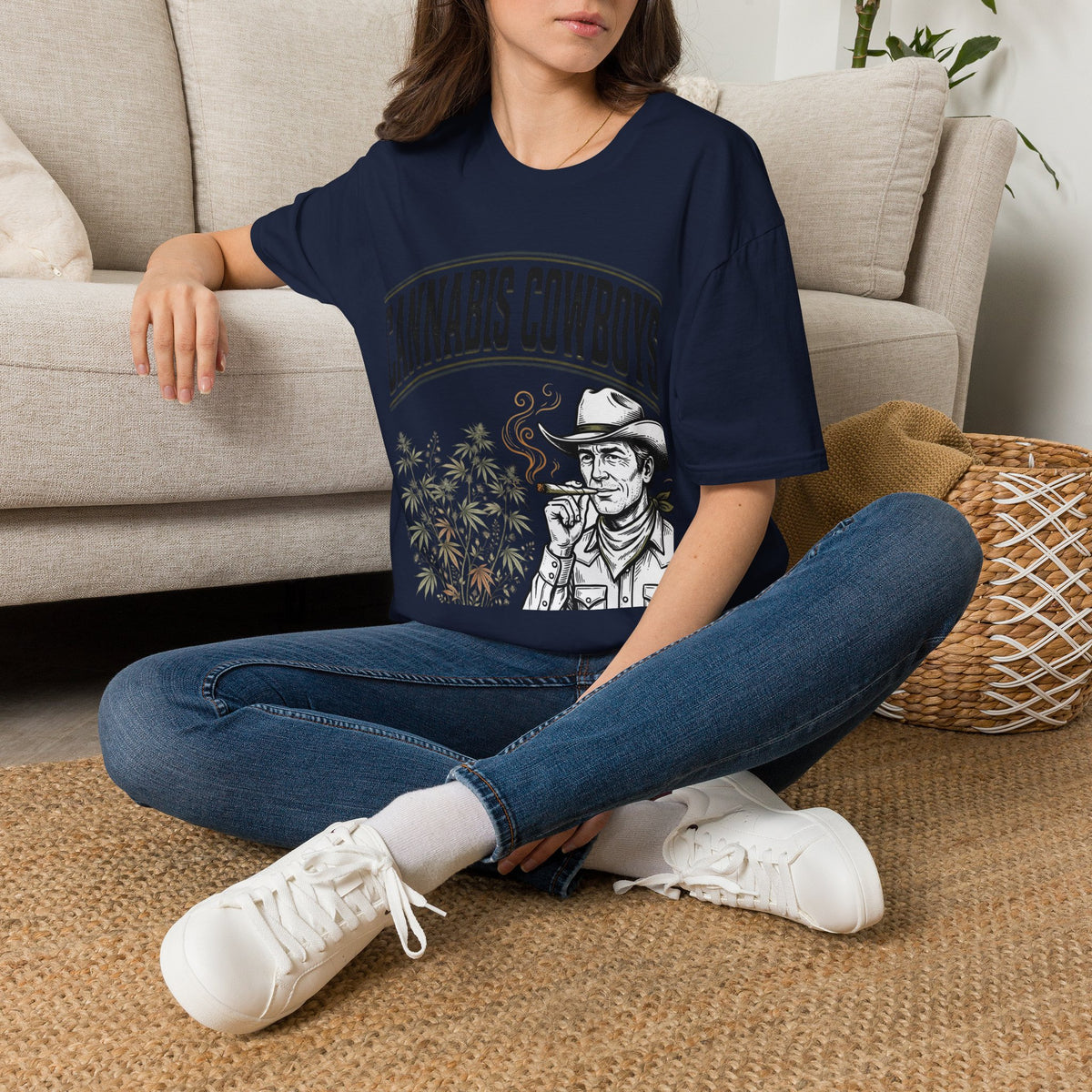 Cannabis Cowboys T-Shirt — Western Cannabis Graphic Tee