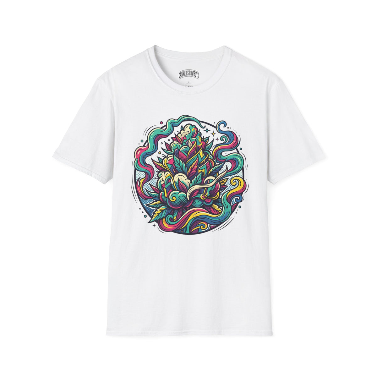Psychedelic Floral Tee — Colorful Mandala Lotus T-Shirt