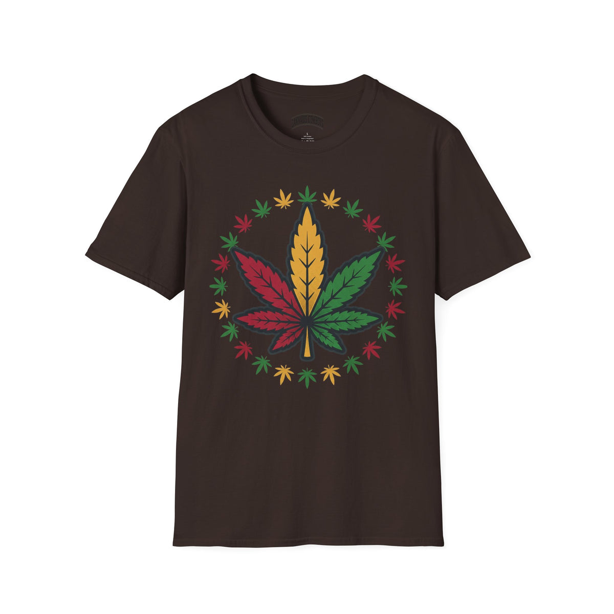 Rasta Cannabis Leaf T-Shirt – Reggae Red Yellow Green Marijuana Tee