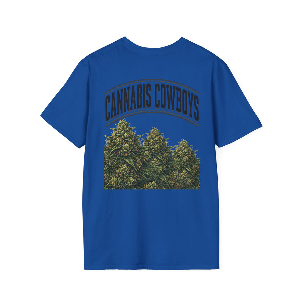 Cannabis Cowboys T-Shirt — Vintage Marijuana Graphic Tee for Enthusiasts