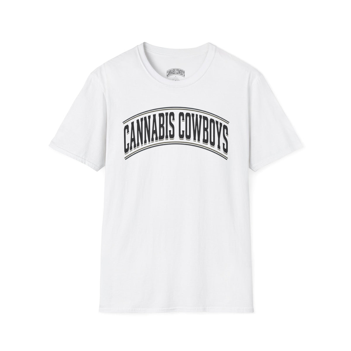 Cannabis Cowboys T-Shirt — Minimalist Cannabis Leaf Tee