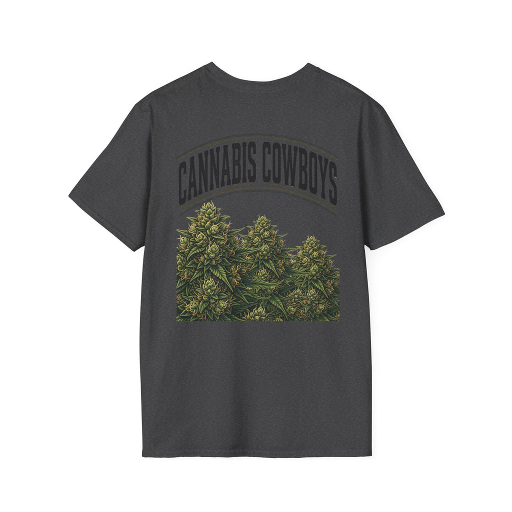 Cannabis Cowboys T-Shirt — Vintage Marijuana Graphic Tee for Enthusiasts